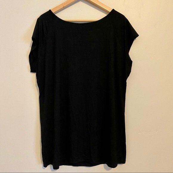 Tummy Tight Women’s Crew Neck Tee Black Size 3XL NWT Basic Classic Smoothly - Picture 2 of 3